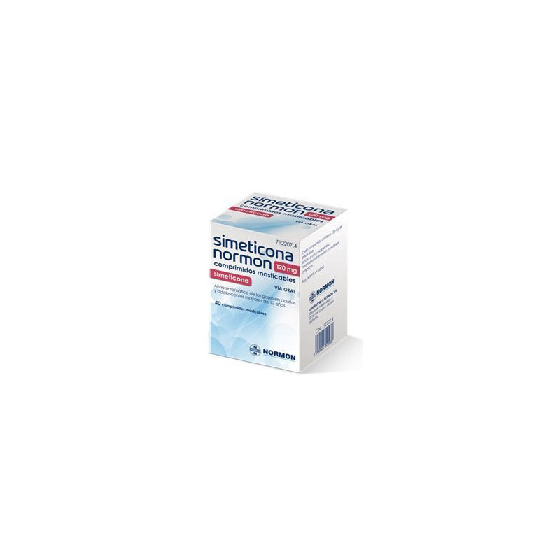 SIMETICONA NORMON 120 MG COMPRIMIDOS MASTICABLES 40 COMPRIMIDOS