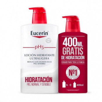 EUCERIN pH5 Loción Hidratante Ultraligera 1L + 400 ml Regalo