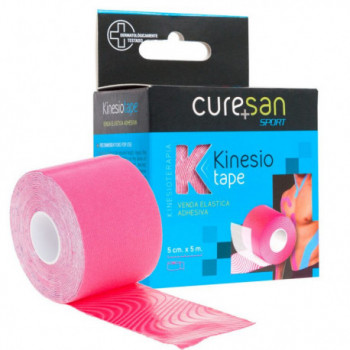 CURESAN KINESIOTAPE 1 UNIDAD 5Mx5CM ROJO