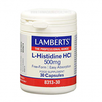 LAMBERTS l-histidina BCI 500mg 30cápsulas