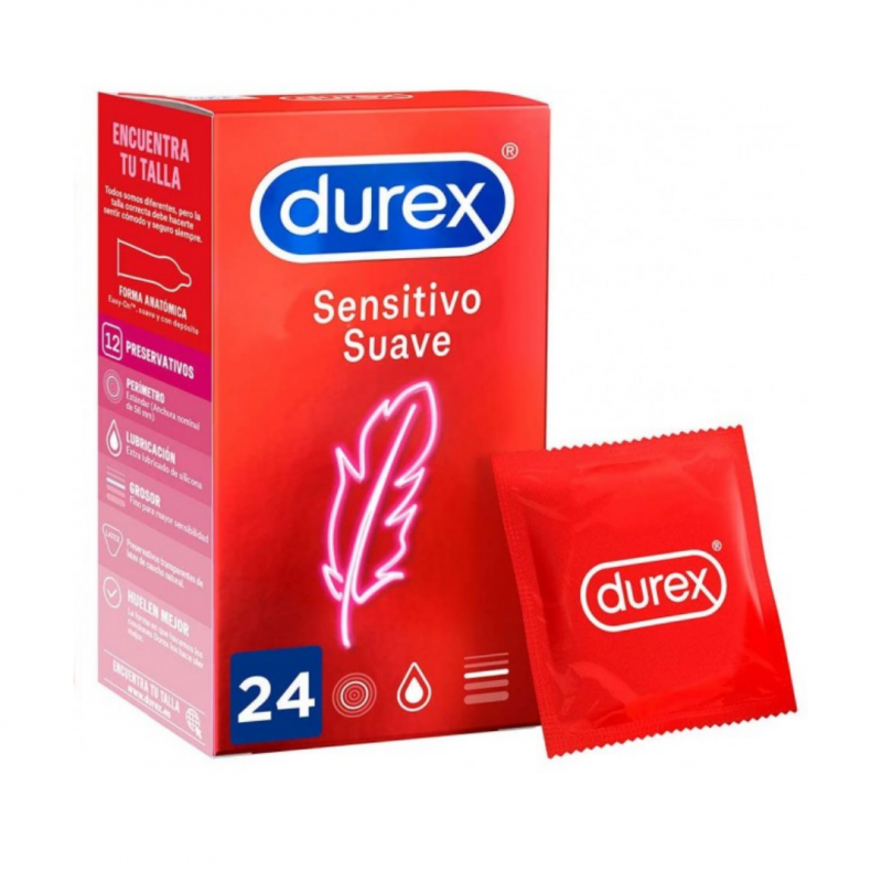 DUREX Sensitivo Suave Preservativos 12 Uds
