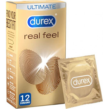 DUREX Preservativos Real Feel sin Látex 12 Uds