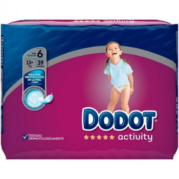 DODOT Activity Pañal Infantil Talla (6 - 13 kg) 39 Uds