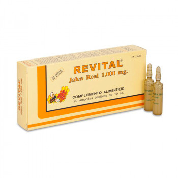 REVITAL Jalea real 1000 mg 20 viales