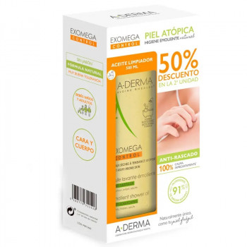 A-DERMA Pack Exomega Aceite de Baño 2x500 ml