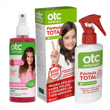 OTC Pack Fórmula Total Antipiojos 125 ml + Spray Desenredante 250 ml Fresa