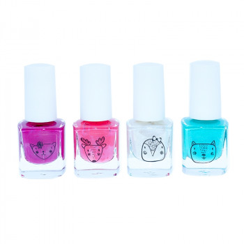 MIA LAURENS Pack 4 Esmaltes de Uñas Infantil Colores Aleatorios