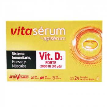 VITASÉRUM by APISÉRUM vitamina D Forte 24cápsulas