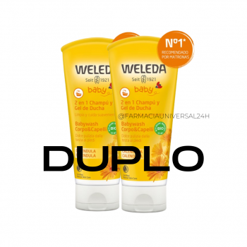 WELEDA Duplo Champú y Gel de Ducha 2x200 ml