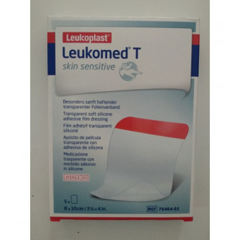 LEUKOMED T Plus Skin Sensitive 8 Cmx10 Cm 5 U