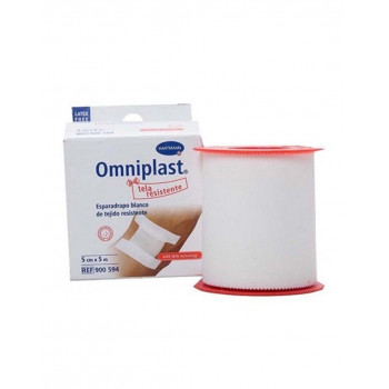 OMNIPLAST Esparadrapo Tej. Blanco 5cm x 5m