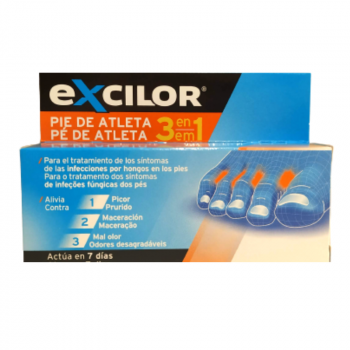 EXCILOR 3 En 1 Pie de Atleta 1 Envase 15 ml