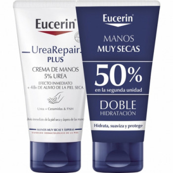 EUCERIN PACK Crema de manos con 5% de urea 2 x 75ml 50%dto 2ud