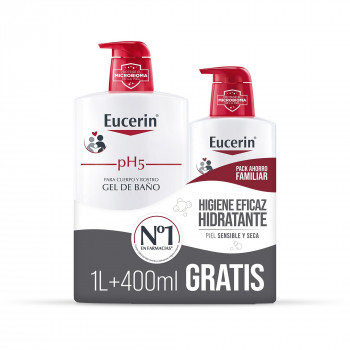 EUCERIN pH5 Family pack Gel de baño 1L + 400ml gratis