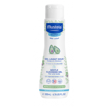 MUSTELA Gel de Baño Suave con Aguacate Bio 200 ml