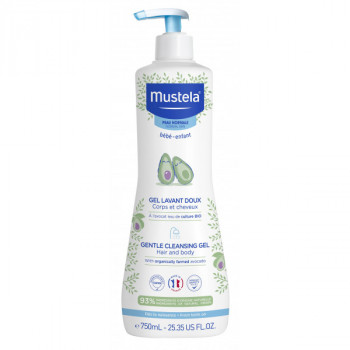 MUSTELA Gel de Baño Suave con Aguacate BIO 500 ml