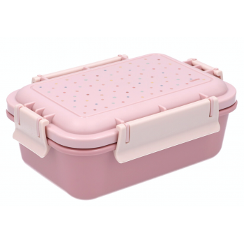 TUTETE Caja Almuerzo Bento Dots Rosa