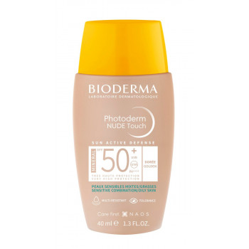 BIODERMA Photoderm Nude Touch Tono Dorado SPF 50+ 40 ml