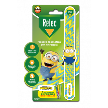 RELEC Pulsera Minions Estampado Amarillo