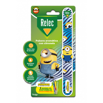 RELEC Pulsera Minions Estampado Azul