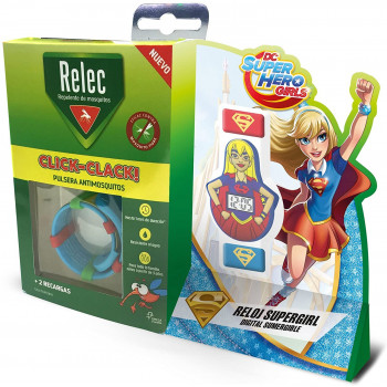 RELEC Pulsera Antimosquitos Repelente Super Hero Girls