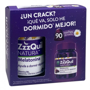 ZZZQUIL NATURA Melatonina pack promocional 60gummies + 30 gratis