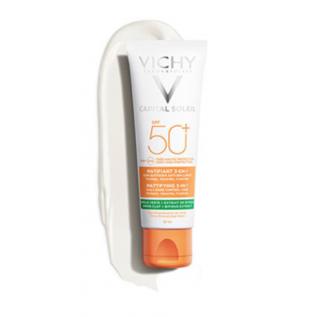 VICHY Fotoprotector Diario Matificante 3 en 1 SPF50+ 50 ml