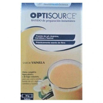 OPTISOURCE Plus 24 Sobres Vainilla 50 g