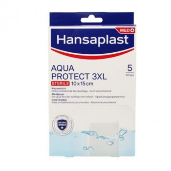 HANSAPLAST Aqua Protect 3XL Sterile 10 x 15 cm 5 Strips