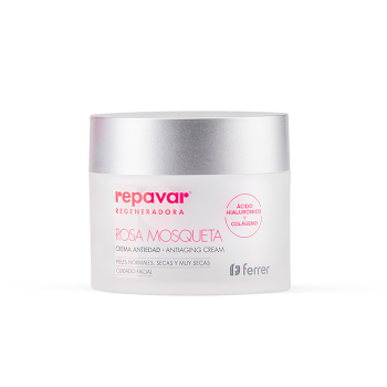 REPAVAR Crema Facial Antiedad con Rosa Mosqueta 50 ml