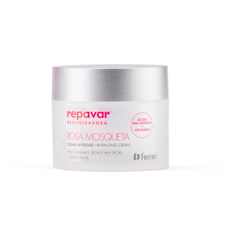 REPAVAR Crema Facial Antiedad con Rosa Mosqueta 50 ml