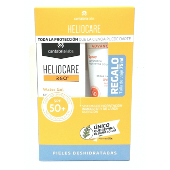 HELIOCARE 360º Water Gel SPF 50 50 ml + Regalo HELIOCARE Advanced Spray SPF 50 75 ml