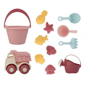 TUTETE Set Juguetes Playa Nordic Magenta Camión 6 uds