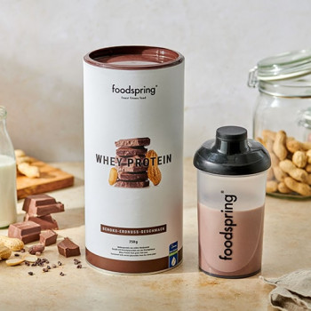 FOODSPRING Whey Protein Chocolate/Cacahuete 750 g