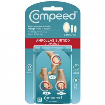 COMPEED Ampollas Surtido 3 Tamaños 5 Unidades