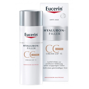 EUCERIN Hyaluron Filler Antiedad CC Cream Color Medio 50 ml