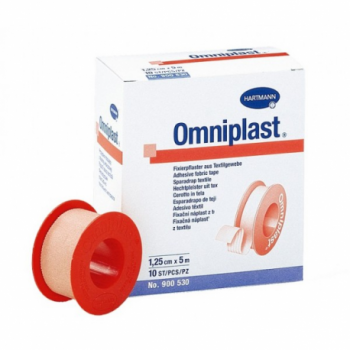 OMNIPLAST Esparadrapo Hipoalergénico Tejido Resistente 1 Ud 5 m x 1,25 cm