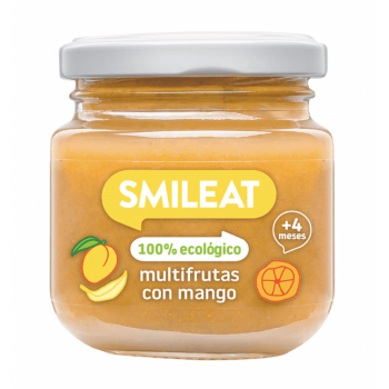 SMILEAT Tarrito Multifrutas con Mango Ecológico 130 g