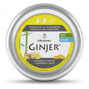 GINJER Pastillas Ecológicas Latas Sabor Limón 40 g