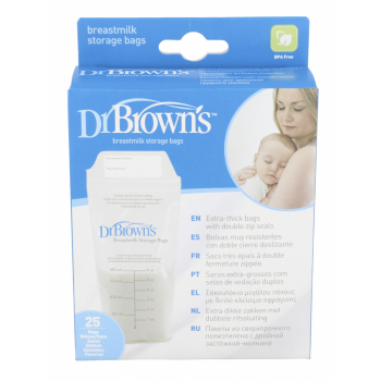 DR BROWN´S Bolsas para Almacenar Leche Materna 25 Uds