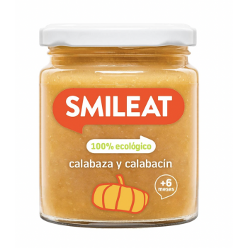 SMILEAT Tarrito Calabaza y Calabacín Ecológico 230 g