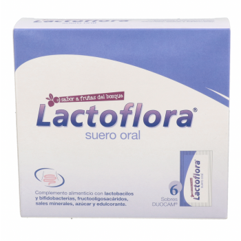 LACTOFLORA Suero Oral Duocam Sabor Frutas del Bosque 6 Sobres