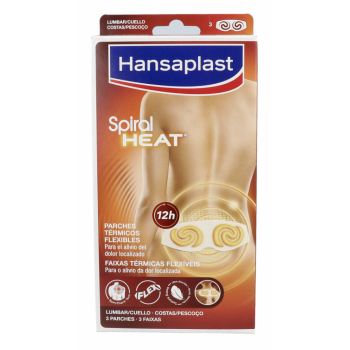 HANSAPLAST Spiral Heat 3 Parches Lumbar y Cuello