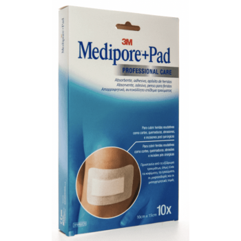 3M MEDIPORE+ PAD Apósito Estéril 10 x 15 cm 10 Uds