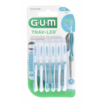 GUM Cepillo Interdental Viaje Regular Cónico 1,6 mm 6 uds