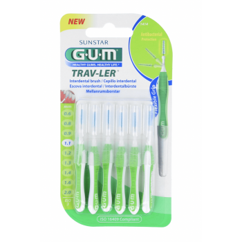 GUM Cepillo Interdental Viaje Ultrafino Cónico 1,1 mm  6 Uds