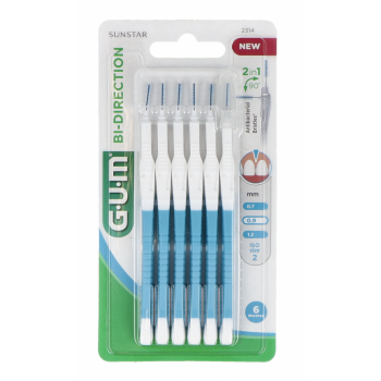 GUM Cepillo Interdental Proxabrush Bi-Dirección 0,9 mm 6 Uds