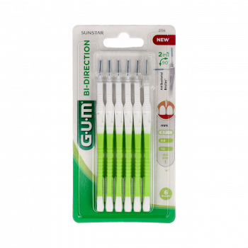 GUM Cepillo Interdental Proxabrush Bi-Dirección 0,7 mm 6 Uds