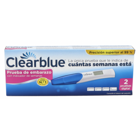 CLEARBLUE Test de Embarazo Digital con Indicador en Semanas 2 Uds