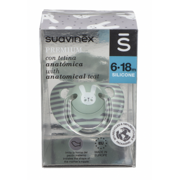 SUAVINEX Chupete Silicona Anatómico 6 - 18 Meses 1 Ud